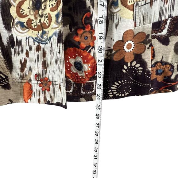 Birch Hill Vintage Blazer Jacket Womens L Brown Silk Blend 3/4 Boho Art To Wear - Picture 10 of 15